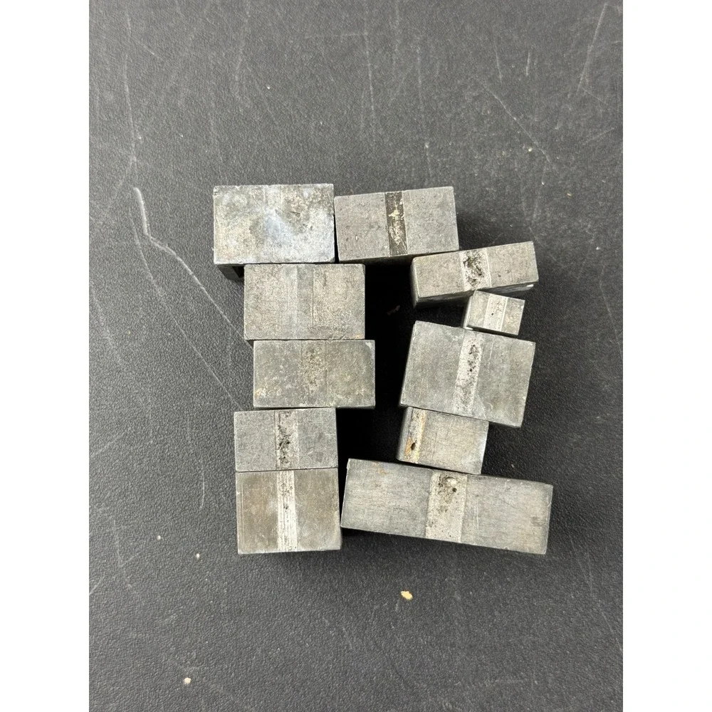 Vintage Metal Letterpress Printing Blocks Antique Industrial Type Set Mixed Lot